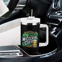 End the Day with McCockin Cider Tumbler With Handle Funny Irish Drinking Apple Cider St Patricks Day Adult Humor