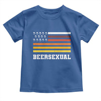 Beersexual Funny Beer Lover Graphic Toddler T Shirt Vintage American Flag Parody