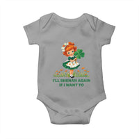 Funny I Will Shenan Again If I Want To Baby Onesie Cute Aesthetic Irish Girl Shamrock St Patricks Day Humor
