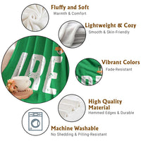IRE Ireland Matching Group Throw Blanket Irish Pride St Patricks Day Family or Friends