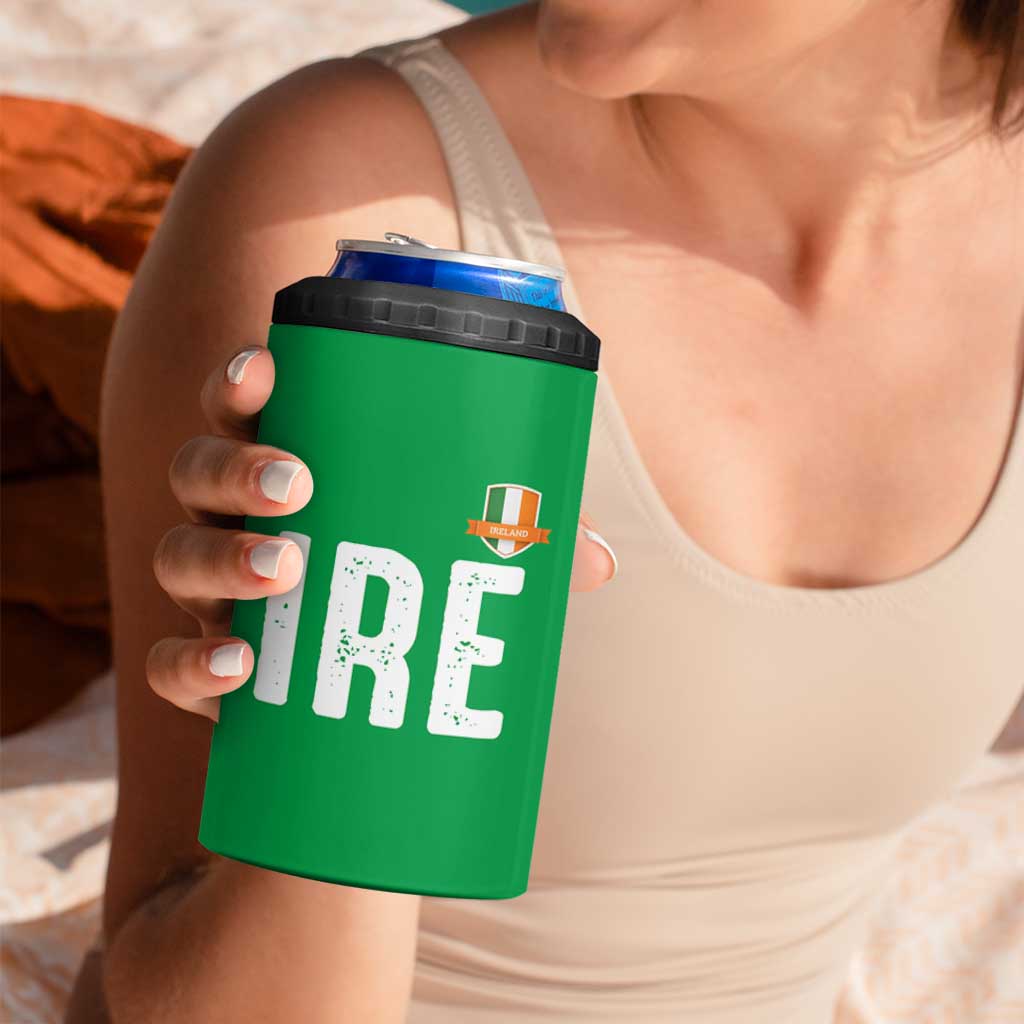 IRE Ireland Matching Group 4 in 1 Can Cooler Tumbler Irish Pride St Patricks Day Family or Friends