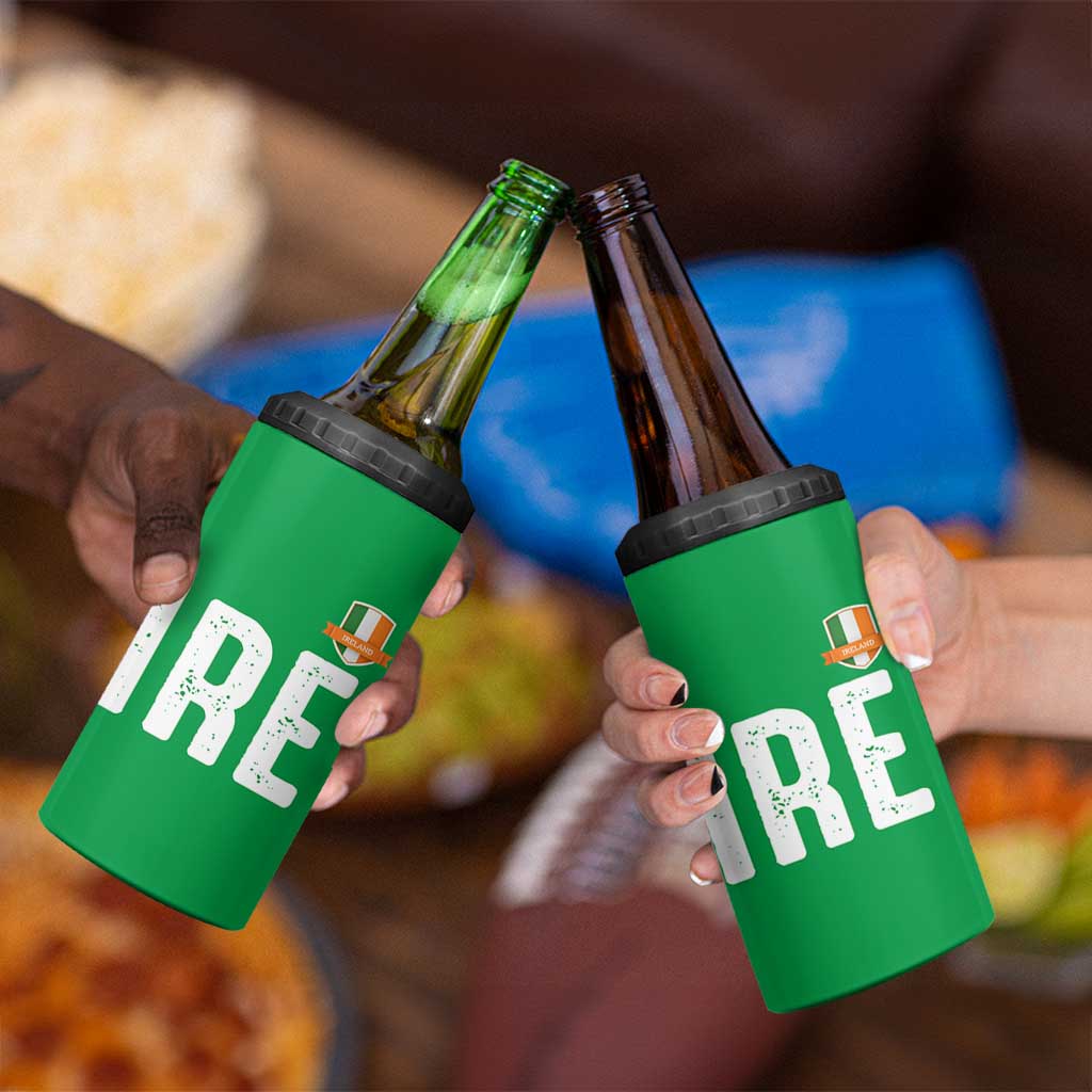 IRE Ireland Matching Group 4 in 1 Can Cooler Tumbler Irish Pride St Patricks Day Family or Friends