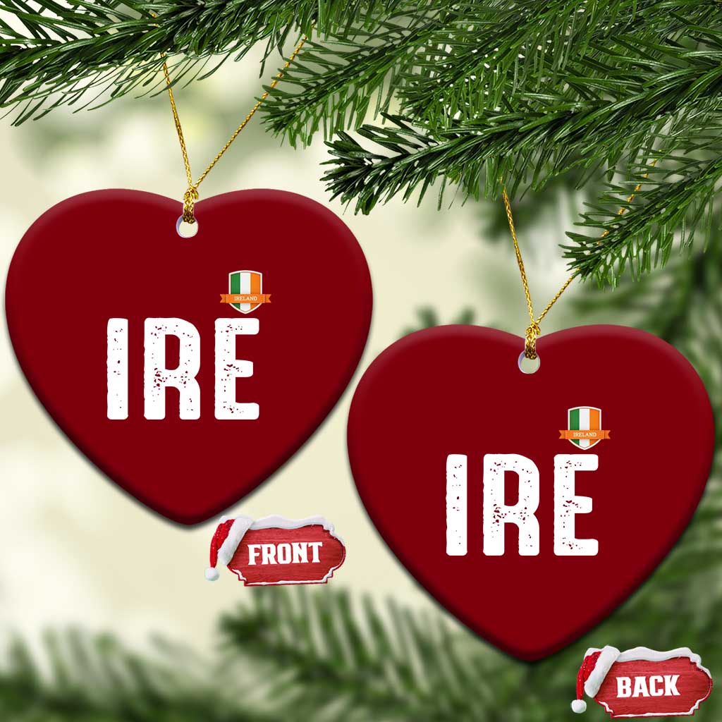 IRE Ireland Matching Group Ceramic Ornament Irish Pride St Patricks Day Family or Friends