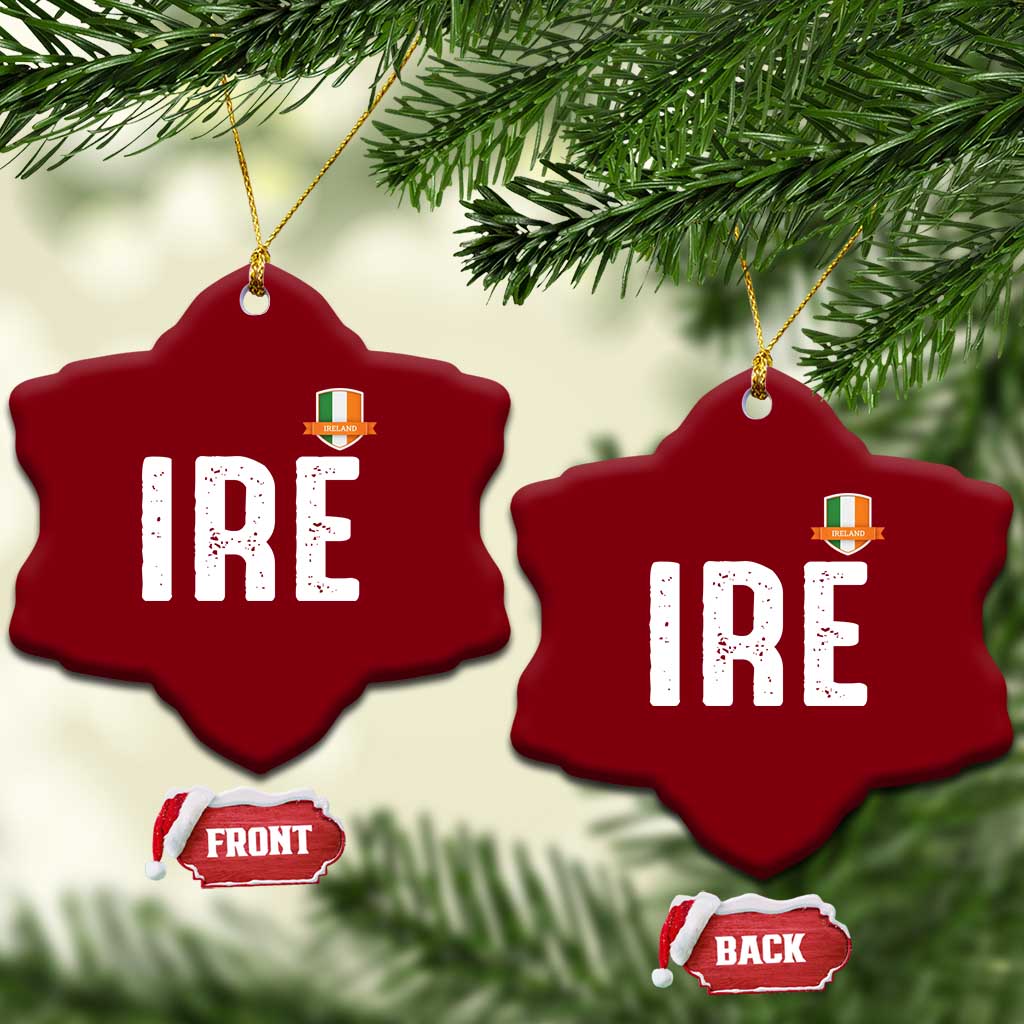 IRE Ireland Matching Group Ceramic Ornament Irish Pride St Patricks Day Family or Friends