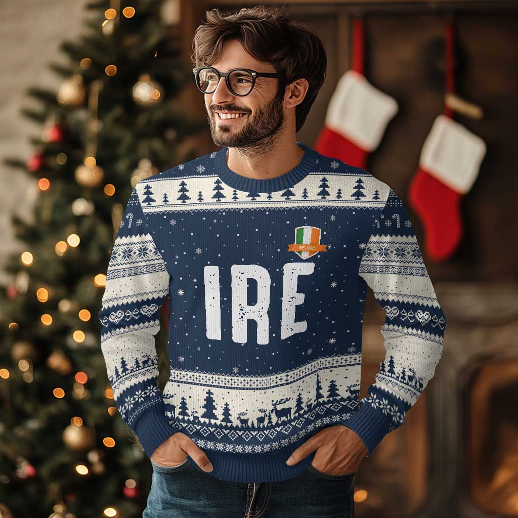 IRE Ireland Matching Group Ugly Christmas Sweater Irish Pride St Patricks Day Family or Friends