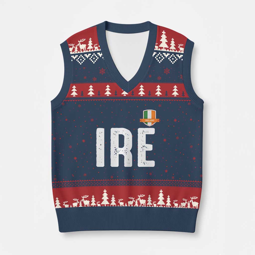 IRE Ireland Matching Group V-Neck Knit Sweater Vest Irish Pride St Patricks Day Family or Friends