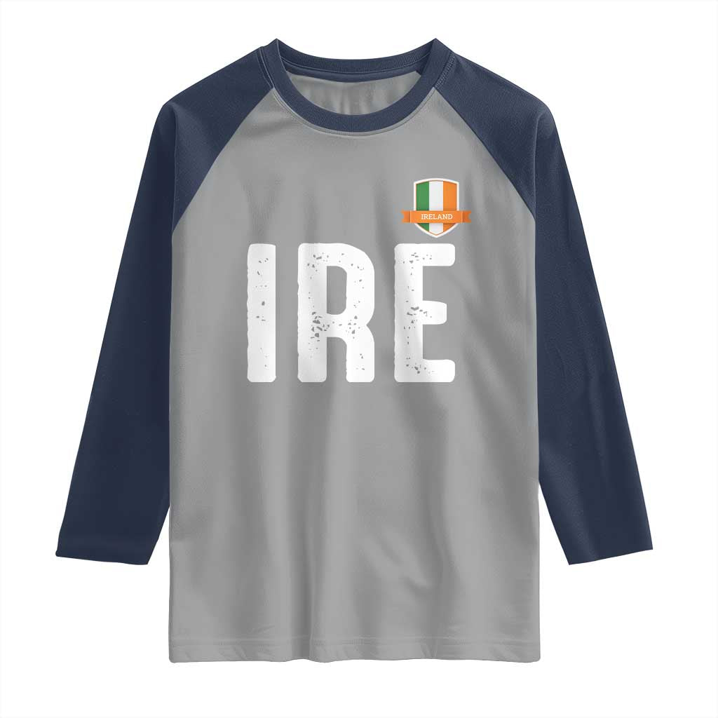 IRE Ireland Matching Group Raglan Shirt Irish Pride St Patricks Day Family or Friends