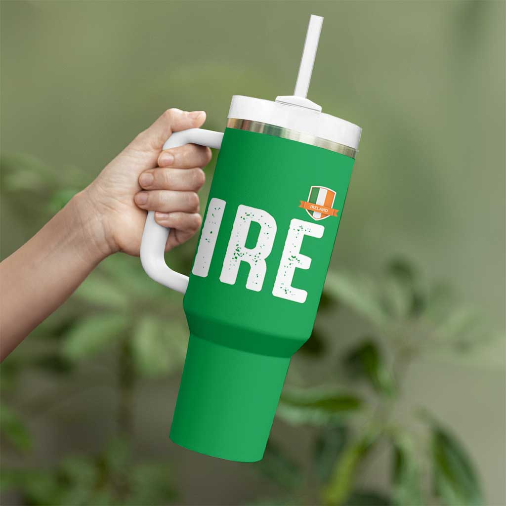 IRE Ireland Matching Group Tumbler With Handle Irish Pride St Patricks Day Family or Friends
