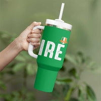 IRE Ireland Matching Group Tumbler With Handle Irish Pride St Patricks Day Family or Friends