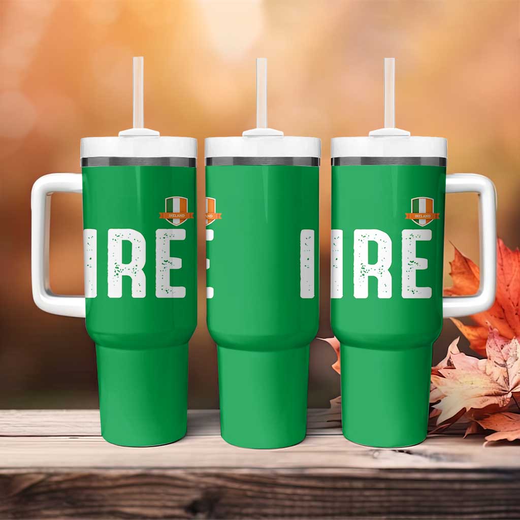 IRE Ireland Matching Group Tumbler With Handle Irish Pride St Patricks Day Family or Friends