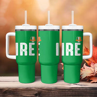 IRE Ireland Matching Group Tumbler With Handle Irish Pride St Patricks Day Family or Friends