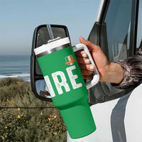 IRE Ireland Matching Group Tumbler With Handle Irish Pride St Patricks Day Family or Friends