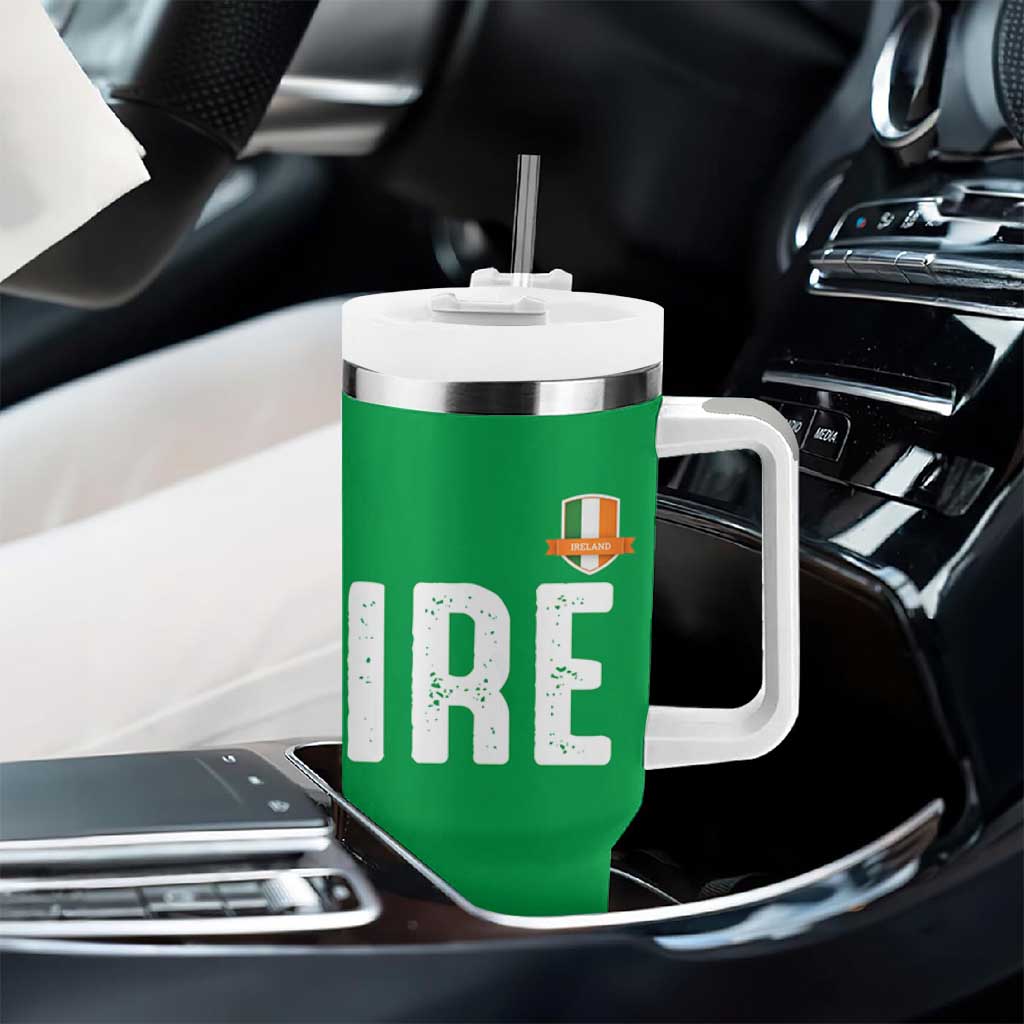 IRE Ireland Matching Group Tumbler With Handle Irish Pride St Patricks Day Family or Friends