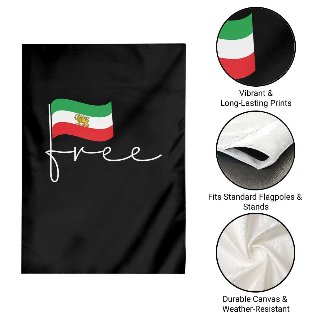 Free Iran Persian Flag Garden Flag Iranian Freedom Supporters Revolution