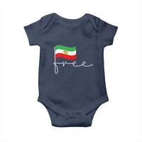 Free Iran Persian Flag Baby Onesie Iranian Freedom Supporters Revolution