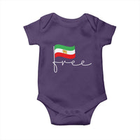 Free Iran Persian Flag Baby Onesie Iranian Freedom Supporters Revolution