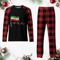 Free Iran Persian Flag Plaid Pajama Set Iranian Freedom Supporters Revolution