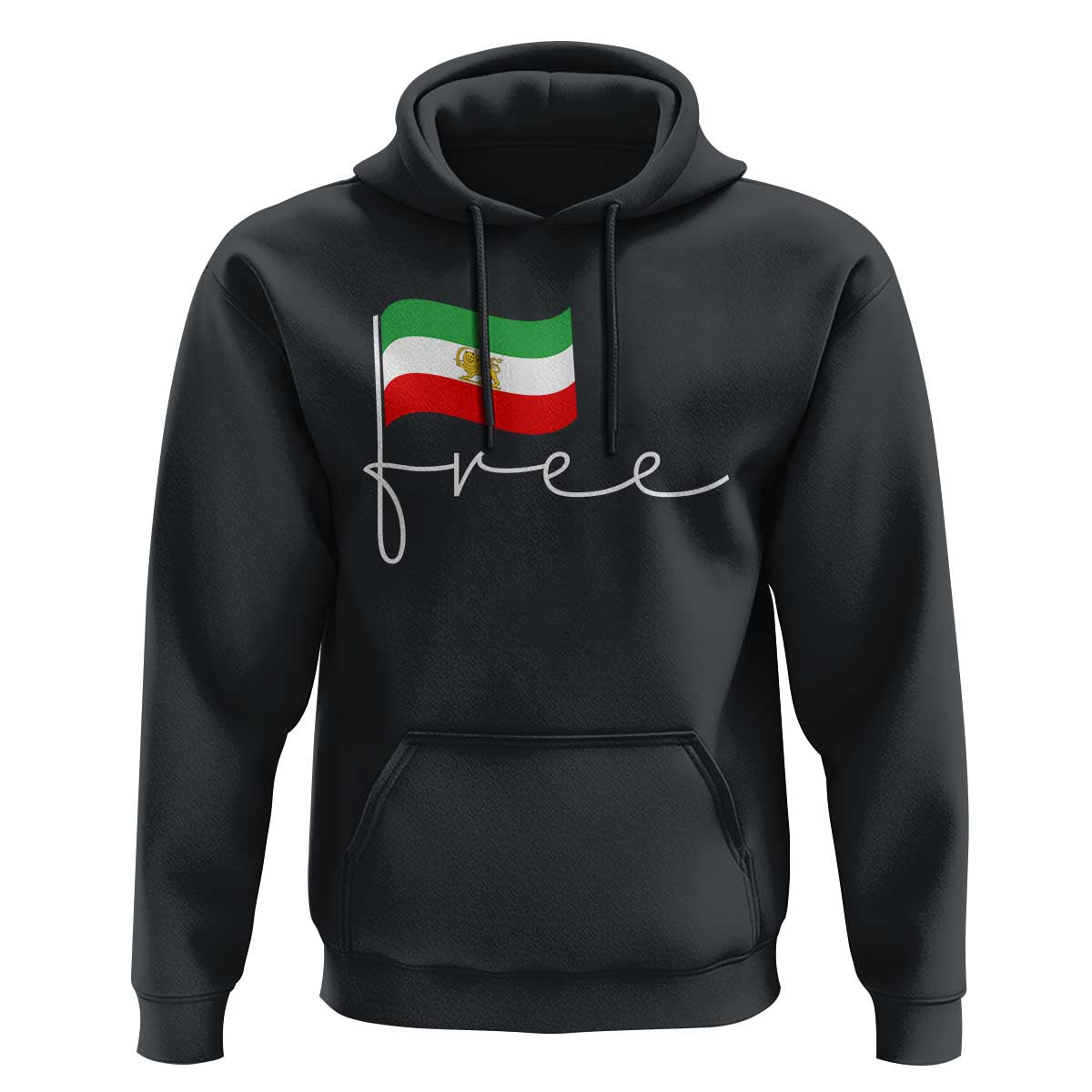 Free Iran Persian Flag Hoodie Iranian Freedom Supporters Revolution
