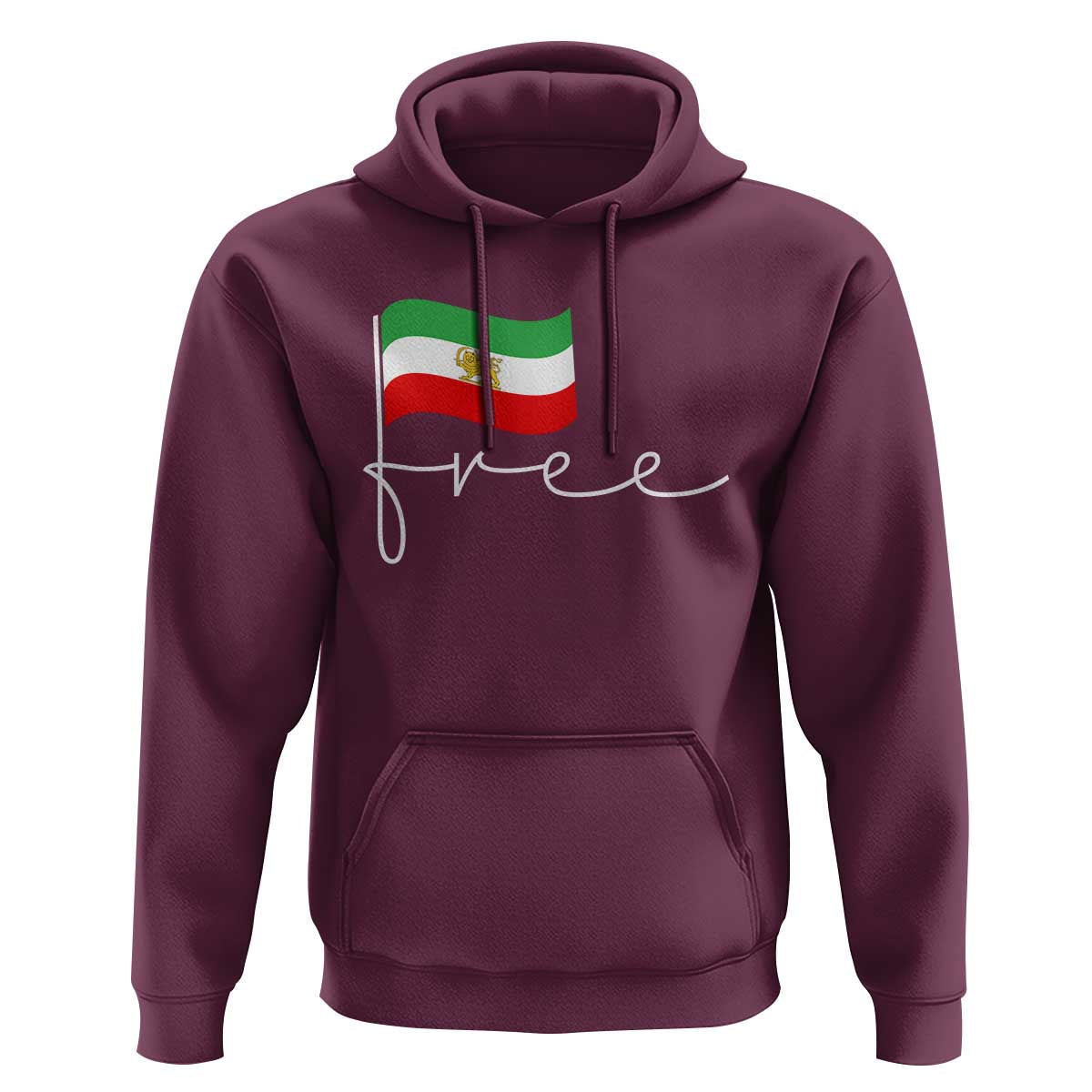 Free Iran Persian Flag Hoodie Iranian Freedom Supporters Revolution