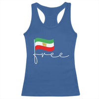 Free Iran Persian Flag Racerback Tank Top Iranian Freedom Supporters Revolution