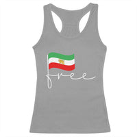 Free Iran Persian Flag Racerback Tank Top Iranian Freedom Supporters Revolution