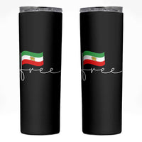 Free Iran Persian Flag Skinny Tumbler Iranian Freedom Supporters Revolution