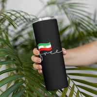 Free Iran Persian Flag Skinny Tumbler Iranian Freedom Supporters Revolution