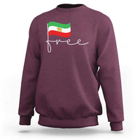 Free Iran Persian Flag Sweatshirt Iranian Freedom Supporters Revolution