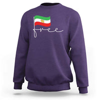 Free Iran Persian Flag Sweatshirt Iranian Freedom Supporters Revolution