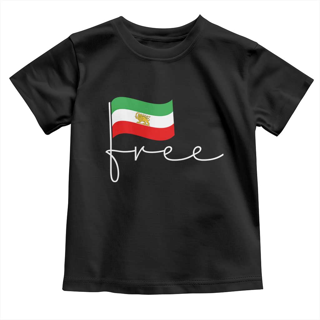 Free Iran Persian Flag Toddler T Shirt Iranian Freedom Supporters Revolution