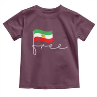 Free Iran Persian Flag Toddler T Shirt Iranian Freedom Supporters Revolution