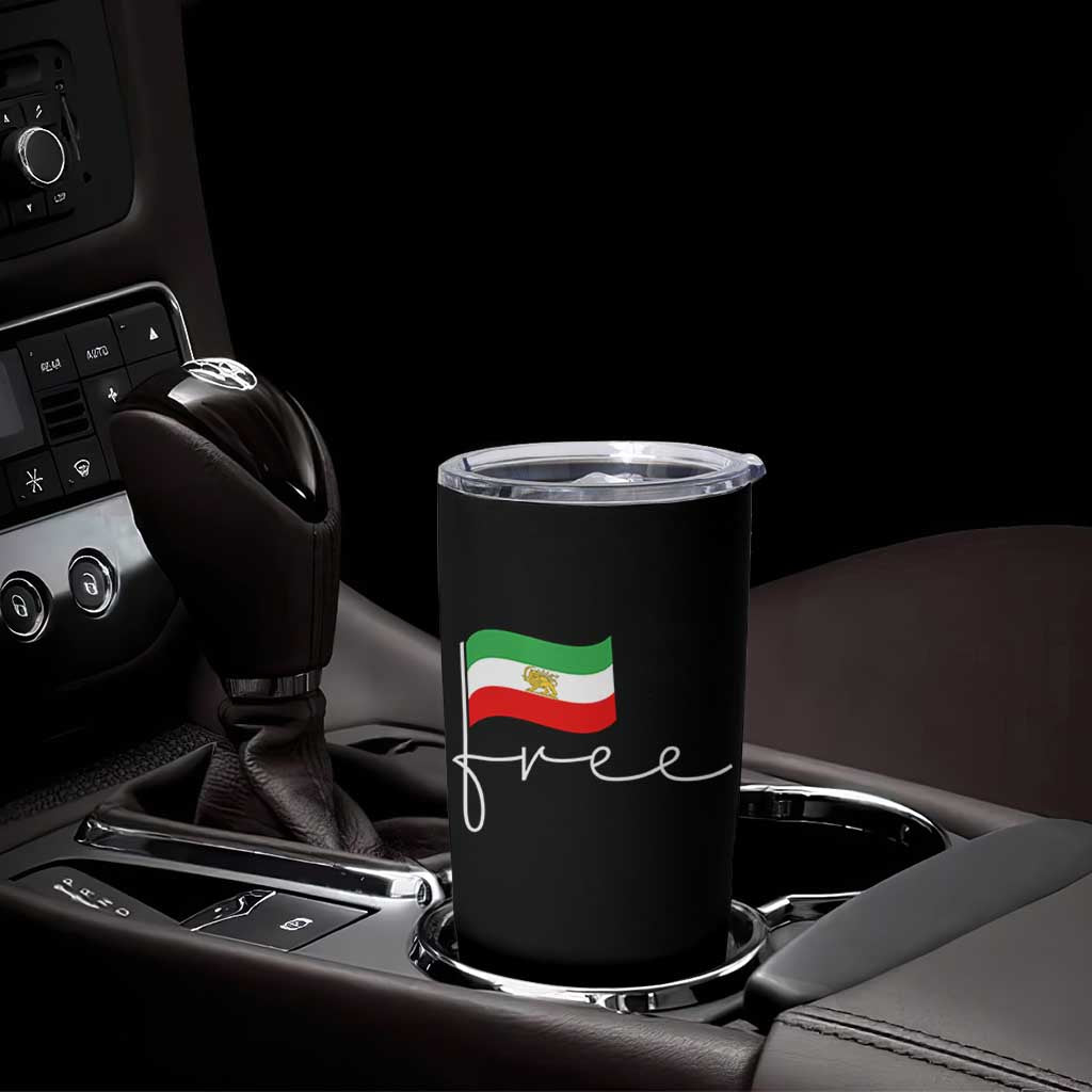 Free Iran Persian Flag Tumbler Cup Iranian Freedom Supporters Revolution