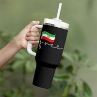 Free Iran Persian Flag Tumbler With Handle Iranian Freedom Supporters Revolution