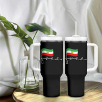 Free Iran Persian Flag Tumbler With Handle Iranian Freedom Supporters Revolution