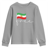 Free Iran Persian Flag Youth Sweatshirt Iranian Freedom Supporters Revolution