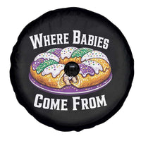 Funny Mardi Gras King Cake Spare Tire Cover Where Babies Come From Louisiana Humor