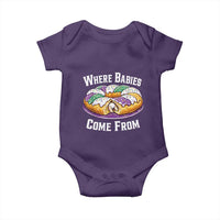 Funny Mardi Gras King Cake Baby Onesie Where Babies Come From Louisiana Humor