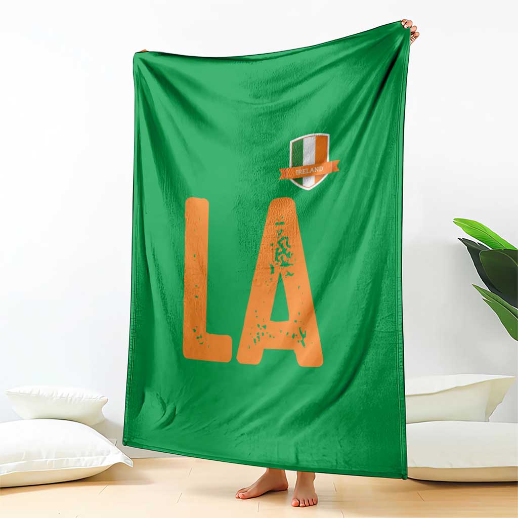 ND Ireland Matching Group Throw Blanket Irish Pride St Patricks Day Family or Friends