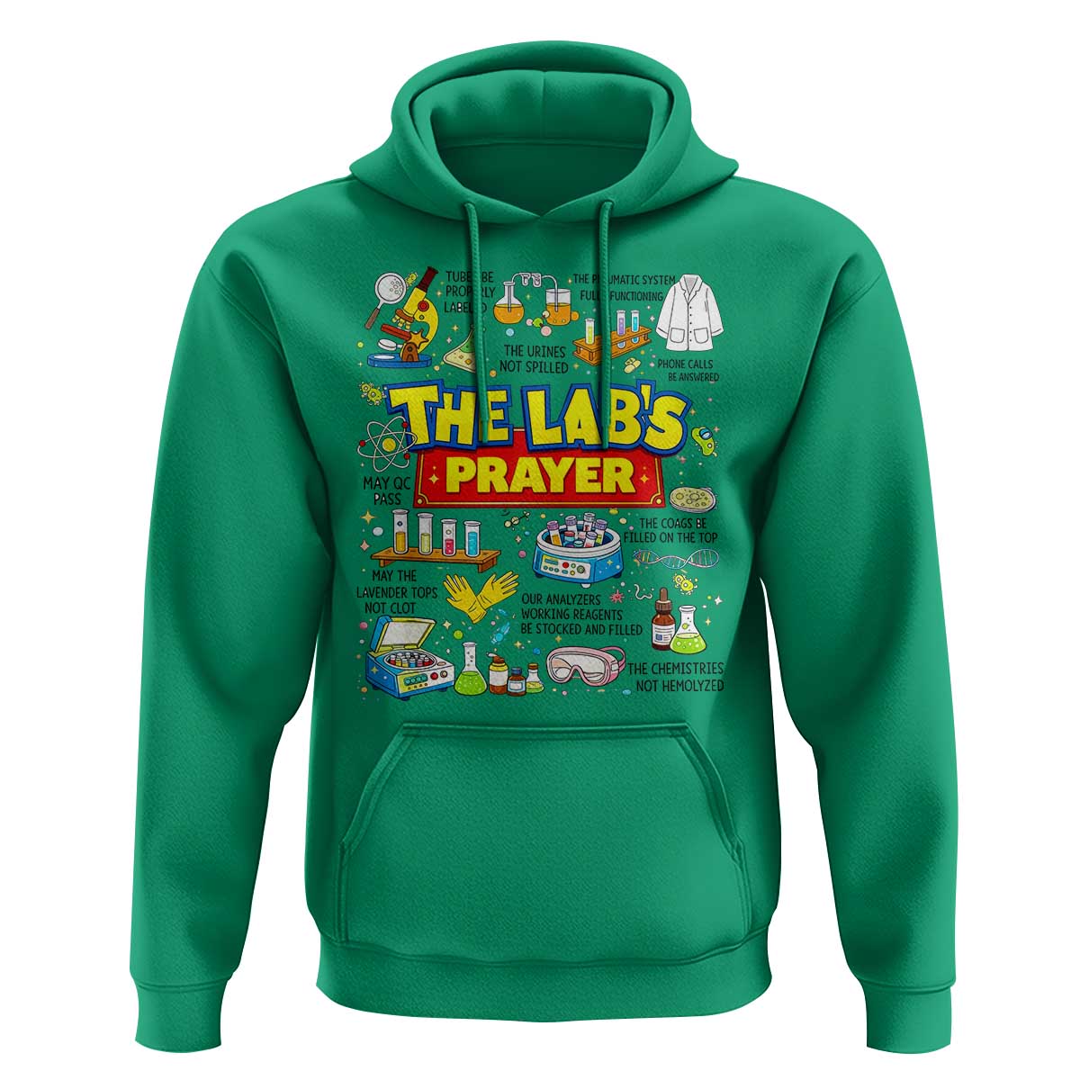 The Lab’s Prayer Funny Lab Week 2026 Hoodie Medical Laboratory Scientist Humor Gift for Lab Techs
