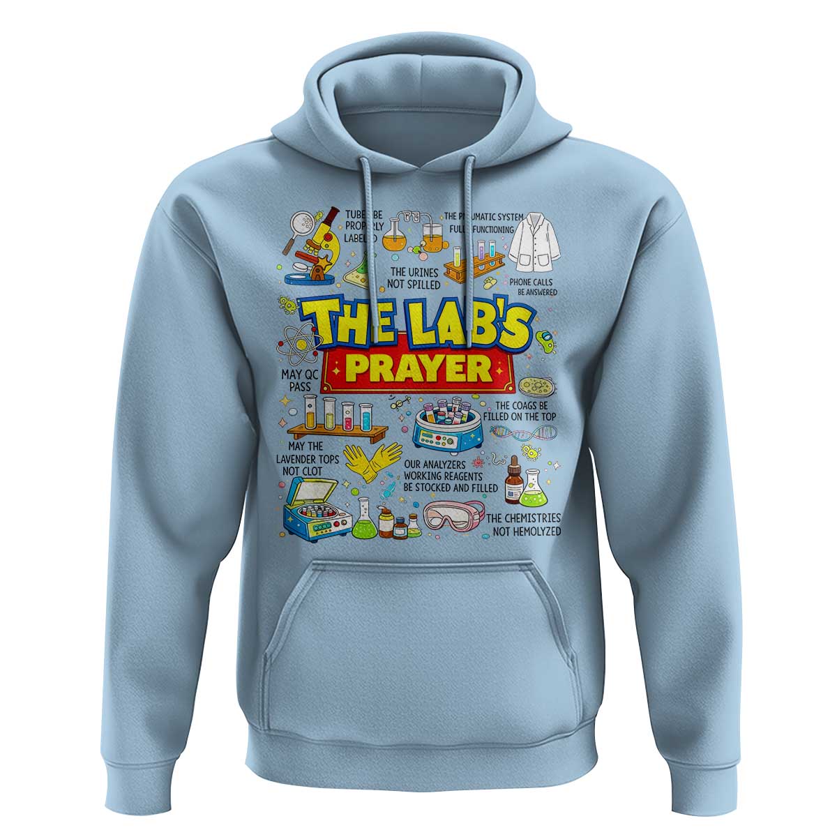 The Lab’s Prayer Funny Lab Week 2026 Hoodie Medical Laboratory Scientist Humor Gift for Lab Techs