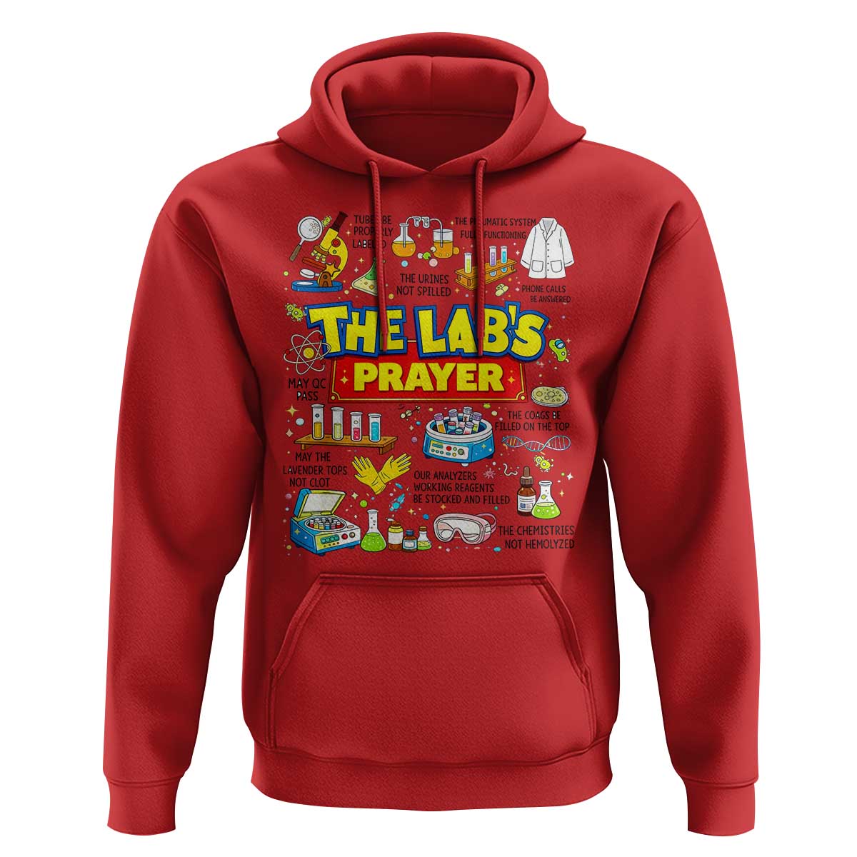 The Lab’s Prayer Funny Lab Week 2026 Hoodie Medical Laboratory Scientist Humor Gift for Lab Techs