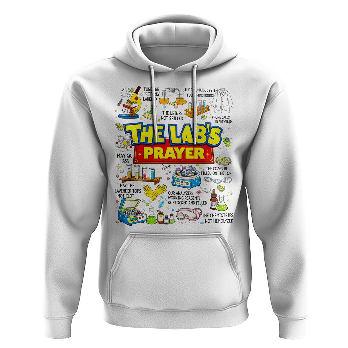 The Lab’s Prayer Funny Lab Week 2026 Hoodie Medical Laboratory Scientist Humor Gift for Lab Techs