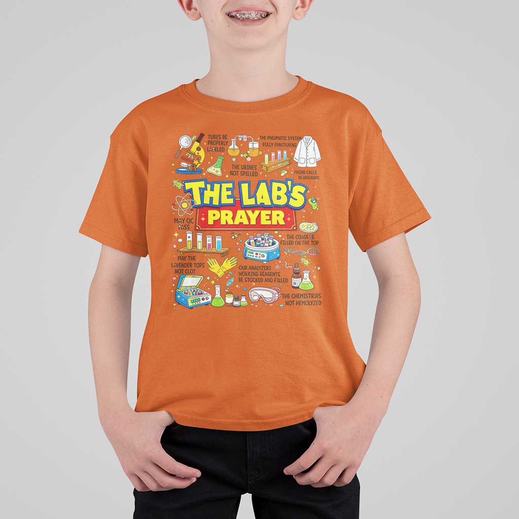 The Lab’s Prayer Funny Lab Week 2026 T Shirt For Kid Medical Laboratory Scientist Humor Gift for Lab Techs