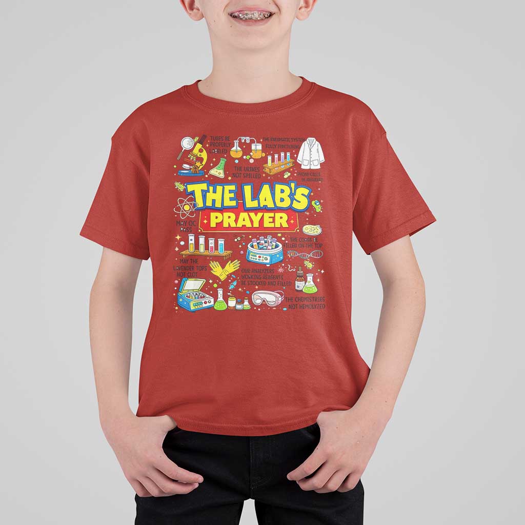 The Lab’s Prayer Funny Lab Week 2026 T Shirt For Kid Medical Laboratory Scientist Humor Gift for Lab Techs