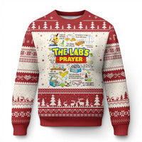 The Lab’s Prayer Funny Lab Week 2026 Ugly Christmas Sweater Medical Laboratory Scientist Humor Gift for Lab Techs
