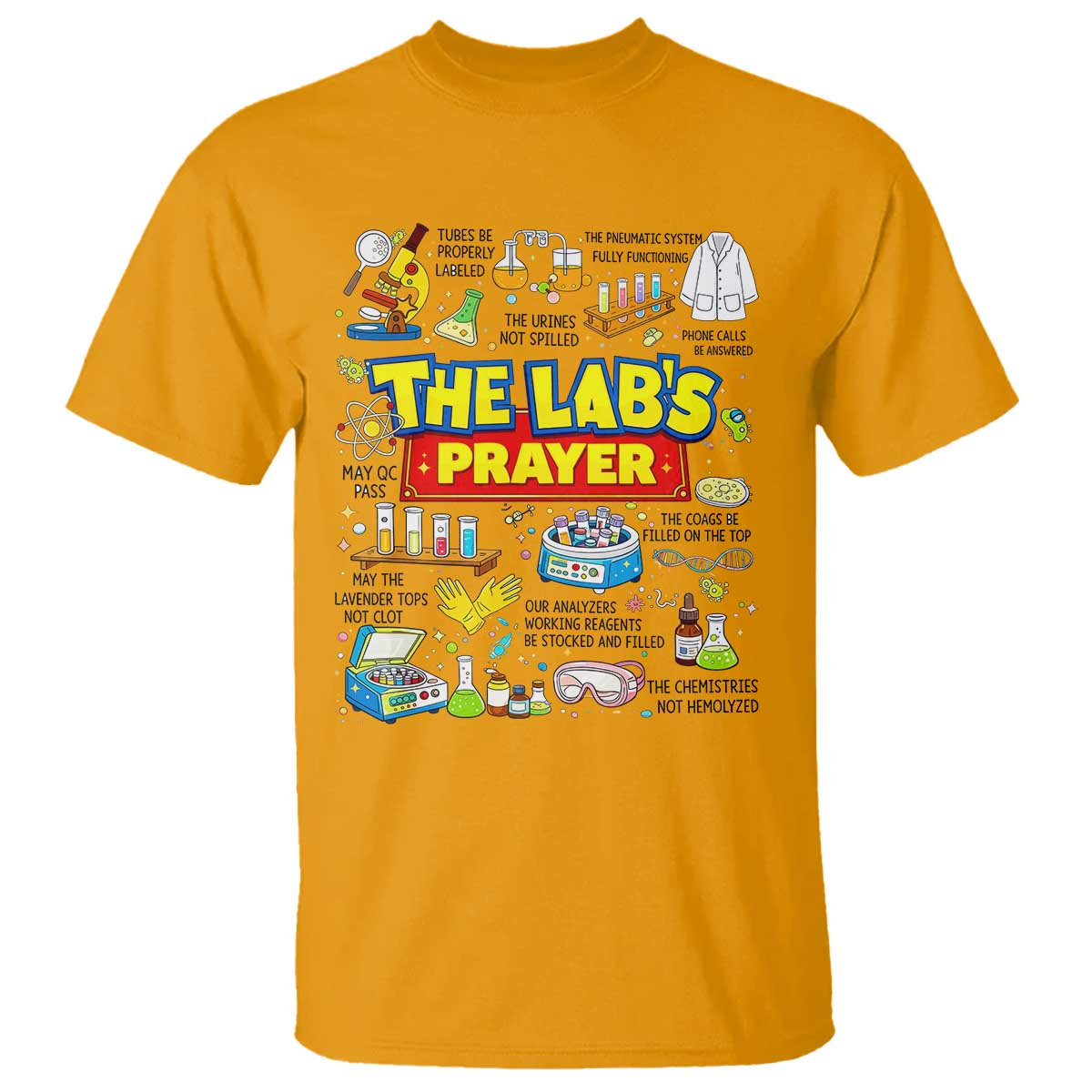 The Lab’s Prayer Funny Lab Week 2026 T Shirt Medical Laboratory Scientist Humor Gift for Lab Techs