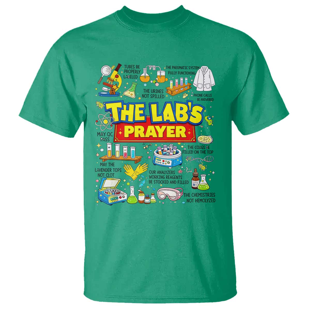 The Lab’s Prayer Funny Lab Week 2026 T Shirt Medical Laboratory Scientist Humor Gift for Lab Techs