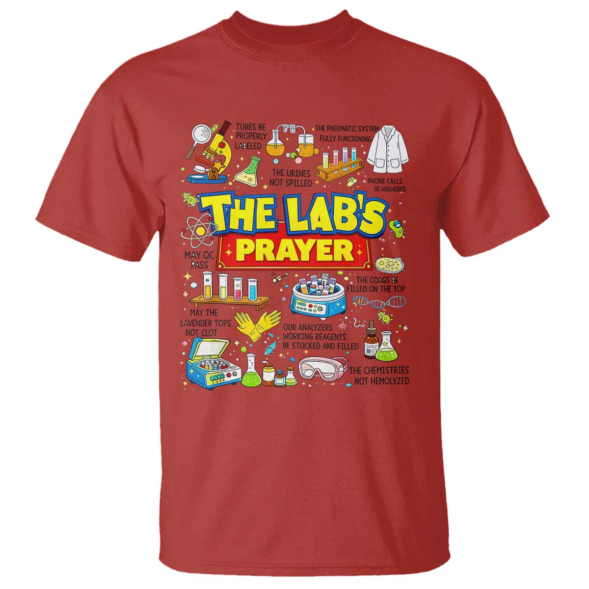 The Lab’s Prayer Funny Lab Week 2026 T Shirt Medical Laboratory Scientist Humor Gift for Lab Techs