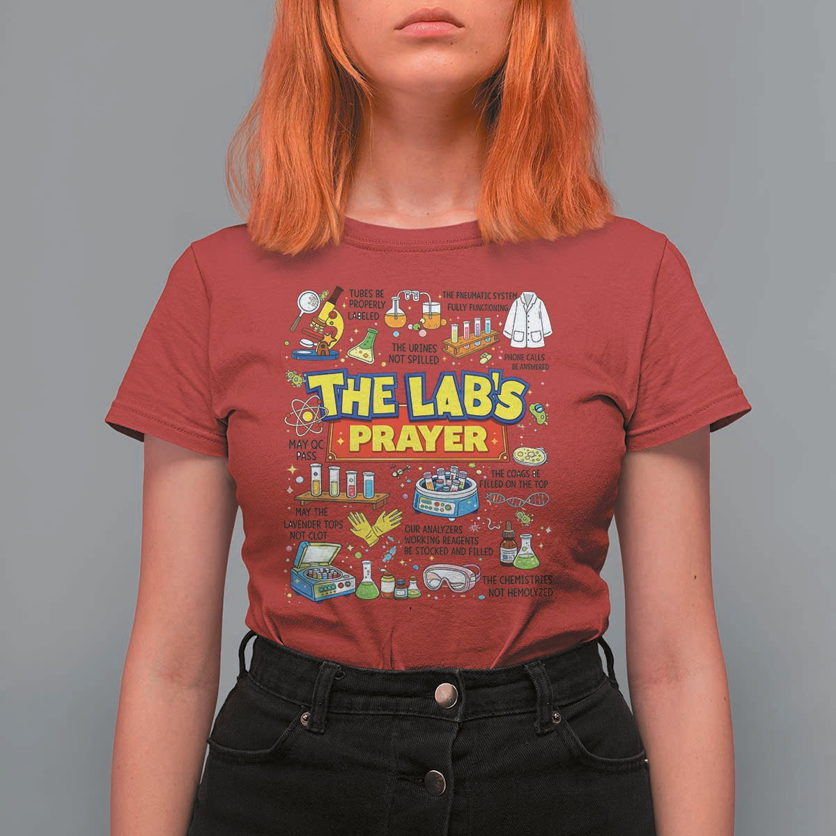 The Lab’s Prayer Funny Lab Week 2026 T Shirt For Women Medical Laboratory Scientist Humor Gift for Lab Techs