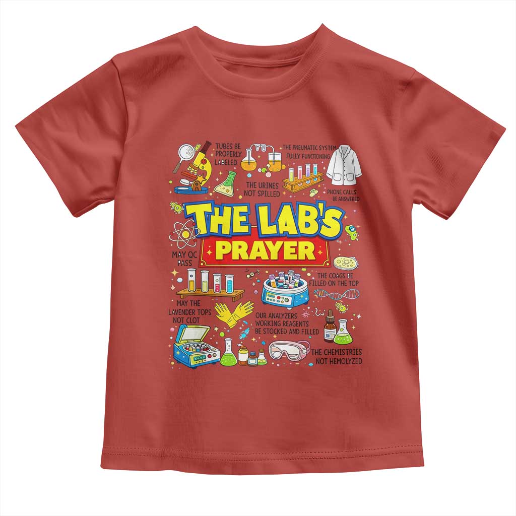 The Lab’s Prayer Funny Lab Week 2026 Toddler T Shirt Medical Laboratory Scientist Humor Gift for Lab Techs